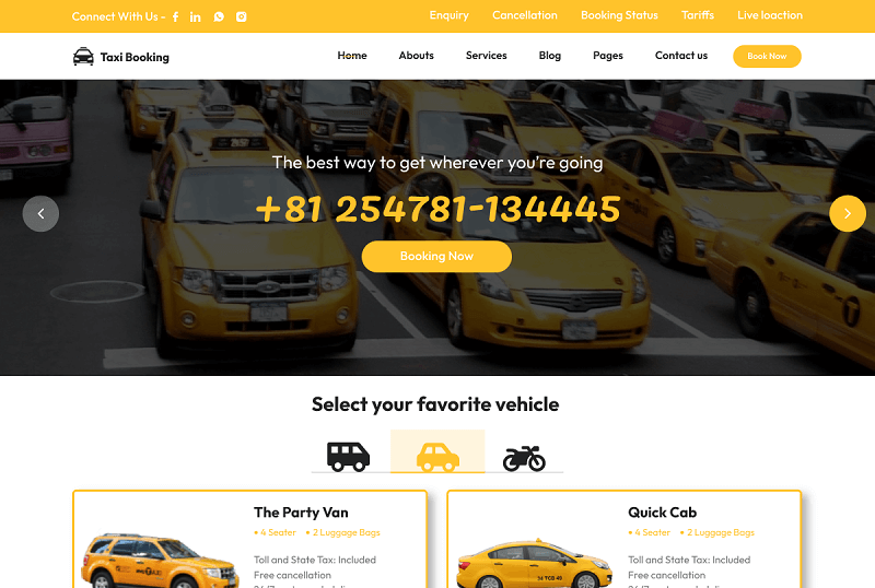 Taxi Booking