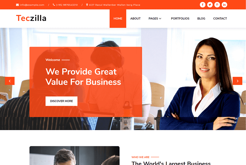 Teczilla WordPress Sales Page Theme