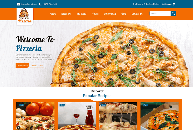 Pizza WordPress Themes