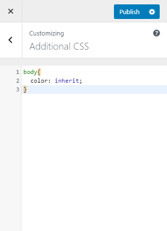 custom CSS