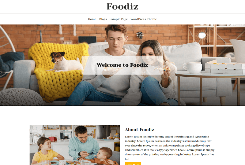 Foodiz Food Truck WordPress Theme