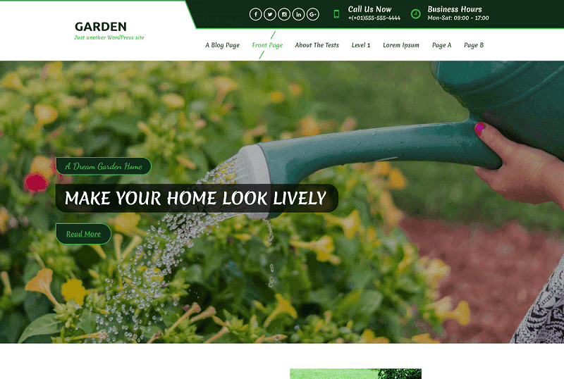 Garden Lite Farming WordPress Theme