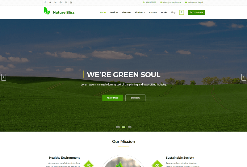 Inspiring Nature WordPress Themes