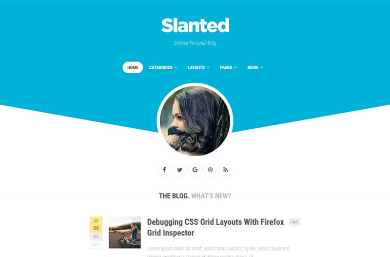 Slanted Admin WordPress Theme