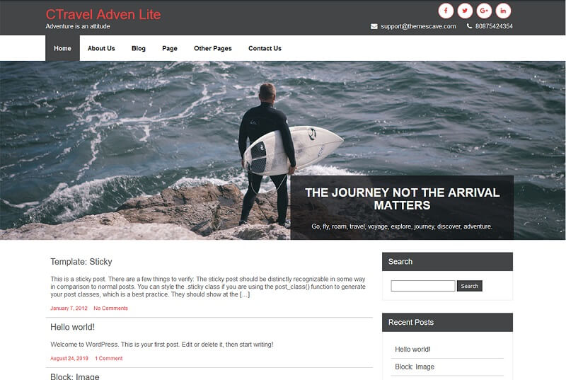 CTravel Adven Lite Theme