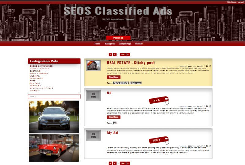 Classified Ad WordPress Themes
