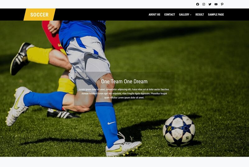 FSE Soccer WordPress Theme