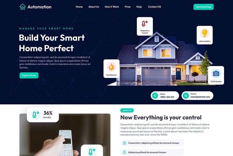 Home Automation WordPress Theme