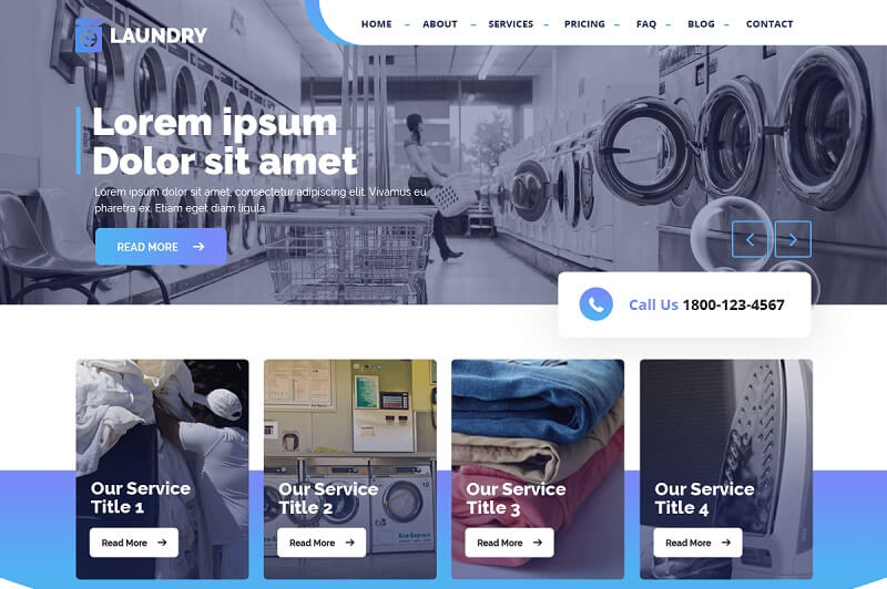 Laundry Master WordPress Theme