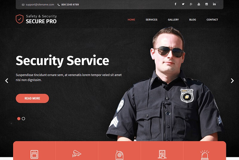 Security Service WordPress Themes