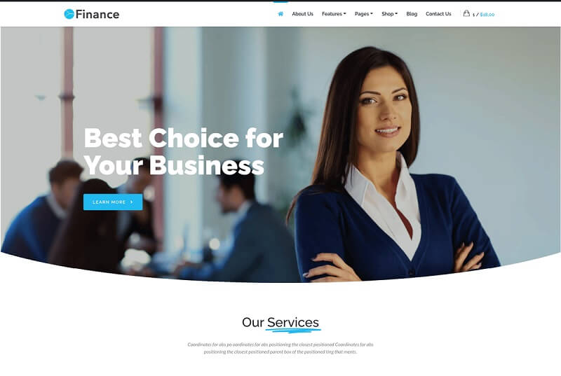 WK Finance WordPress Theme