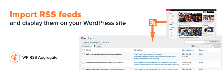 WP RSS Aggregator Feed Plugin