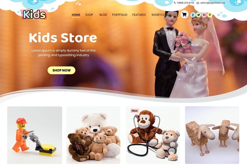 Kids Online Store WordPress Theme