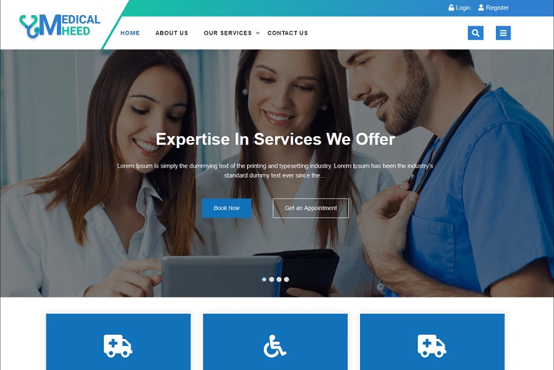 Medical Heed Nursing WordPress Theme