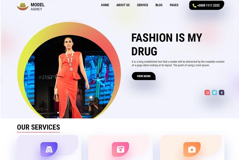 Model Agency WordPress Themes