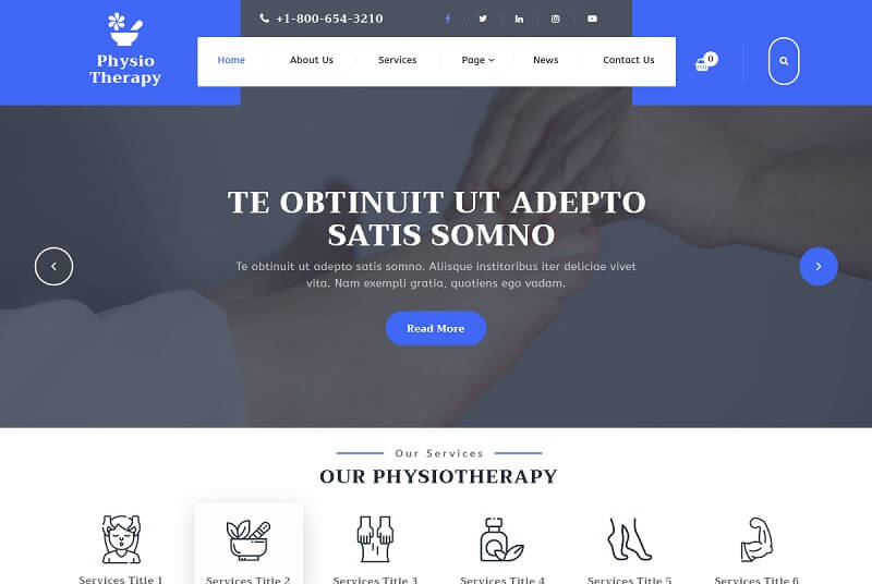Physiotherapy Lite Free WordPress Theme