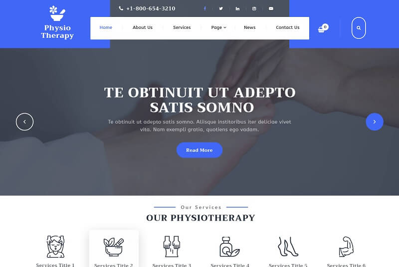 Free Physiotherapy WordPress Themes