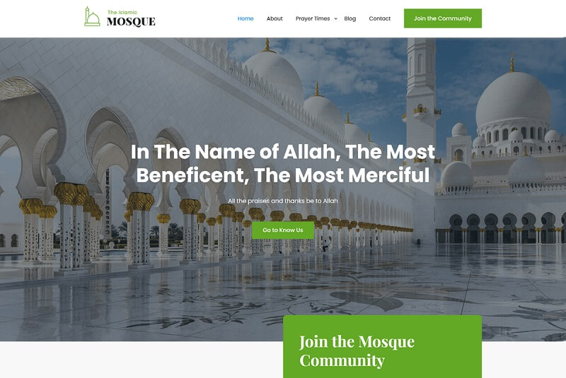 SKT Mosque - Religious WordPress Theme