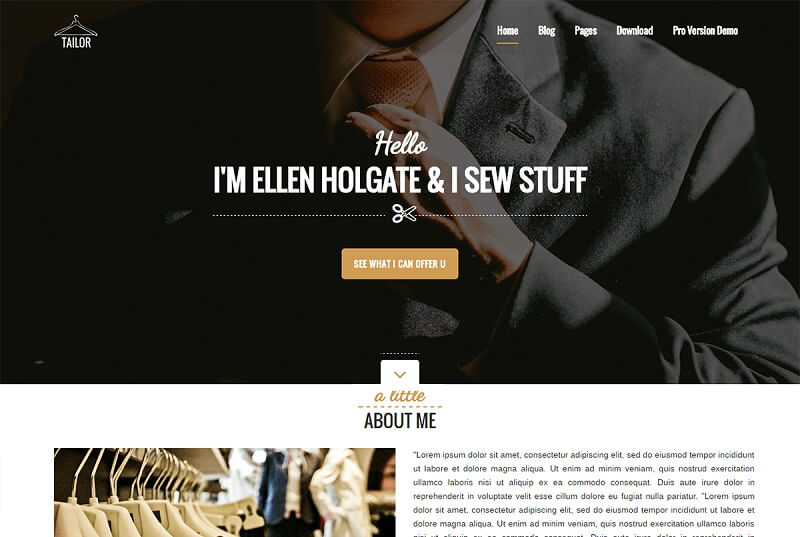 Tailoring website outlet