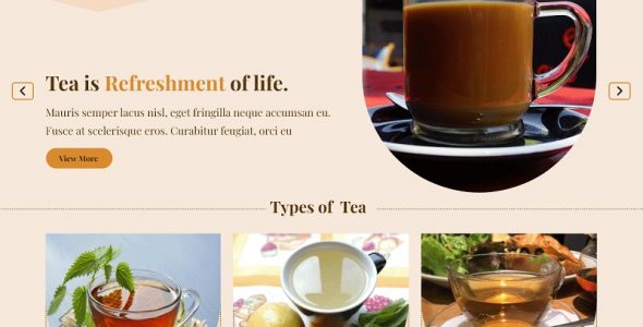 Tea Shop WordPress Themes