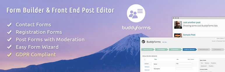 BuddyForms WordPress Registration Form Plugin