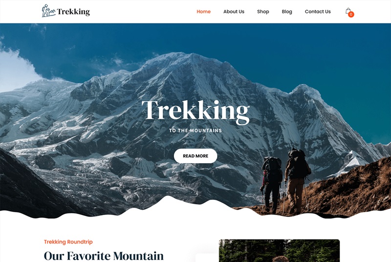 Snow Trekking WordPress Themes