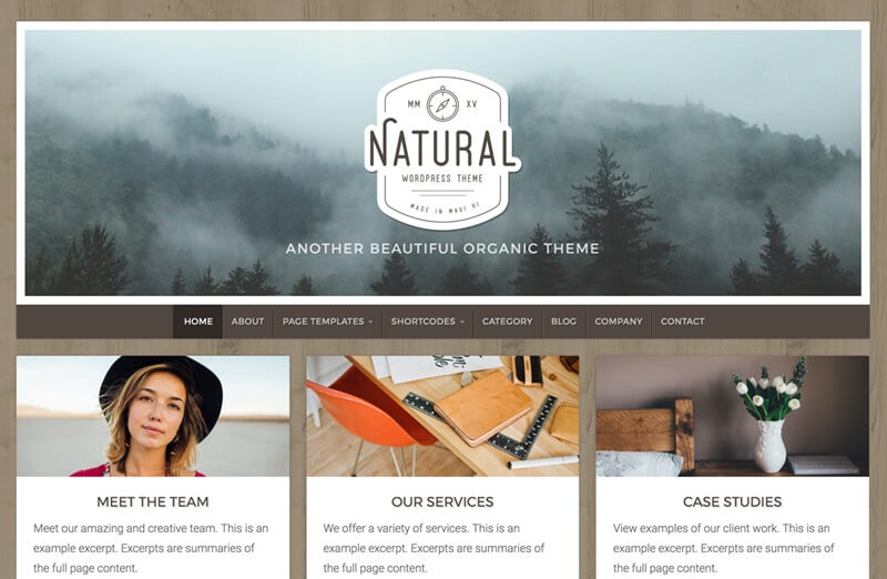 Natural Lite Hiking WordPress Theme
