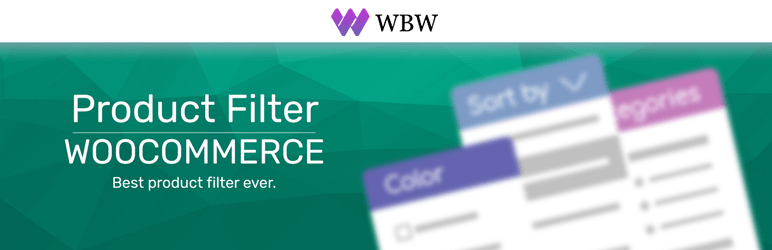Product Filter by WBW