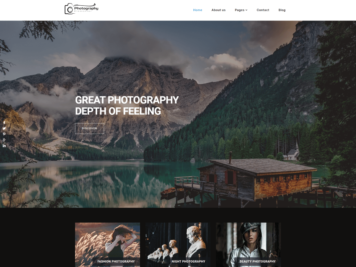 photography elementor free WordPress theme