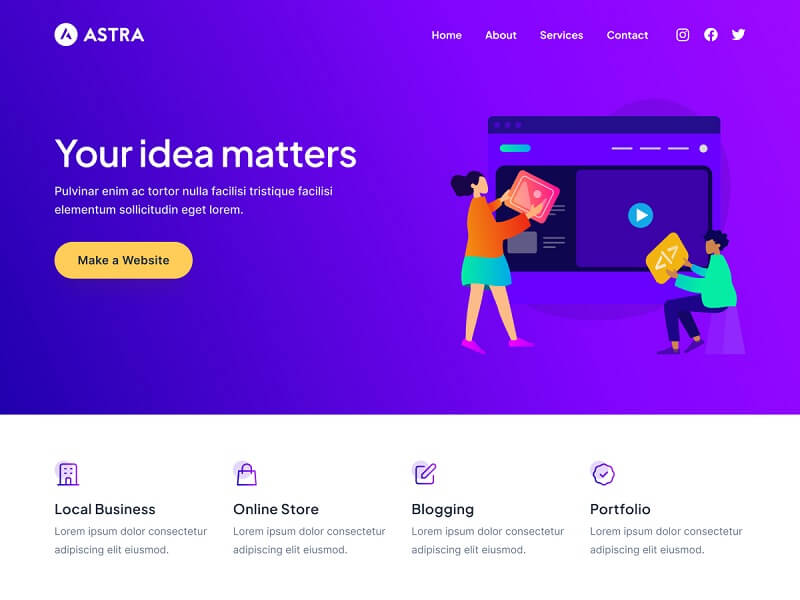 Astra: WordPress Blog Themes