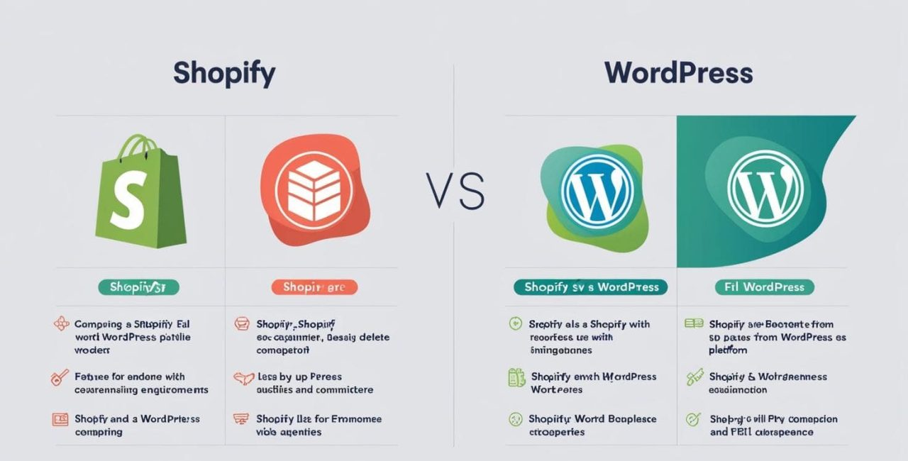 Comparison of Shopify vs WordPress