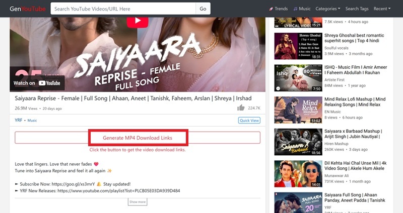 Download Videos from YouTube